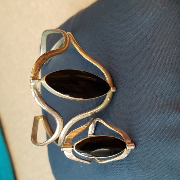 Jewelry - Hand made silver bracelet and ring